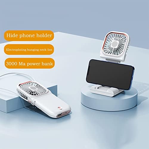 XUNION prijenosni ventilator, mini mali ventilator, udarni ventilator, 3 USB vjetra USB lični ventilator