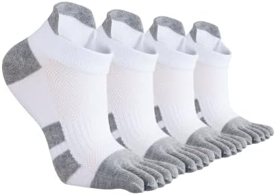 SS SOXSense nožni čarape za muškarce Žene Premium pamuk Pet prsta Trkene čarape Lagane 4 pari