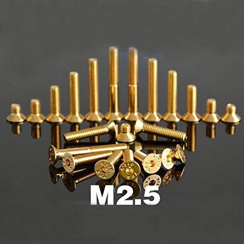Vijak M2 M2. 5 Imbus Vijci Sa Upuštenom Glavom Od Titanijumskog Zlata Šesterokutni Vijci Sa Šesterokutnim