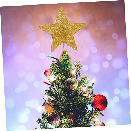 Sewacc Pentagram Tree Top Star Trenutno ukrasi ukrasi zvjezdani nakit zvijezda TOPPER Holiday Tree Ornament