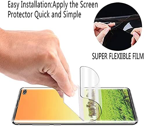 Hptech 2-paket zaštitnik ekrana za Samsung Galaxy S10 Plus PET Film sa punom pokrivenošću, HD Clear, bez mjehurića,