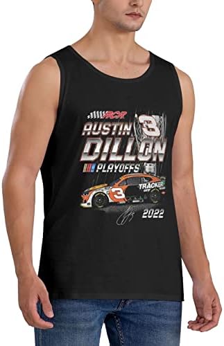 Austin Dillon 3 Muška odjeća bez rukava sportska majica atletska potkošulja majica sa rezervoarom