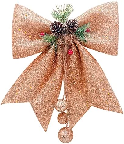 Božićni ukras 2022 Božićni ukras ručno rađeni božićni lukovi ukrasni sjaj luk lukovi Bowknot Xmas sa pinama