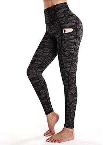 Strukne džepove hlače za ispis gama za vježbanje Leopard trčanje ženske visoke hlače Yoga hlače guza za žene