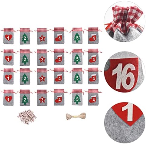 Cabilock 3setsdrawstring jute Holiday Gift Clothespins deca za igračke Diy viseći kanap sa vrećama,