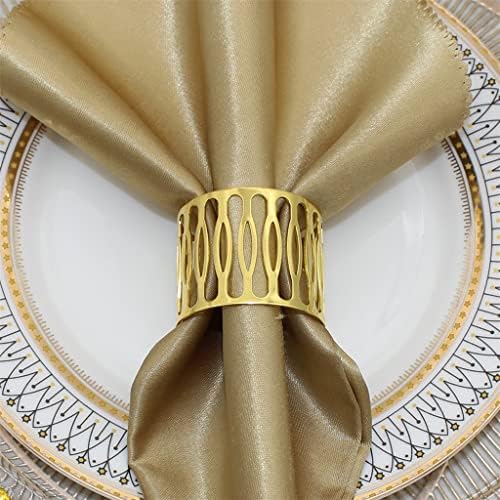 DHTDVD izdubljeni nosači prstena za salvete za vjenčanje božićno dekor božićne večere