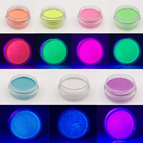 ONMAY voda aktivirana UV reaktivna grafička olovka za oči, 7 boja Aqua Eye Liner UV Glow Blacklight