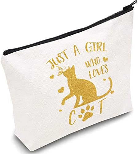 Oqwva CAT pokloni za mačje ljubitelje patentne torbice za toalet šminker torba merch rođendan prisutna