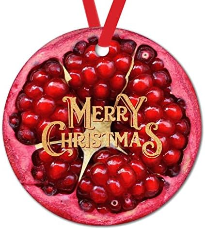 Voće nar Božić Tree ukrasi Sretan Božić voće Božić Tree dekoracije Nar okrugli keramički ukrasi