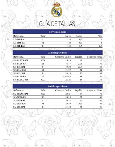 Real Madrid CF ovratnik za pse, Veličina L, poliester, plava, zvanični proizvod