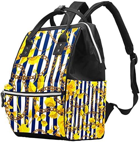 Plavi cvjetovi retro vrećica za ruksak ruksak za ruksak na koledžu Casual Daypack backpack laptop