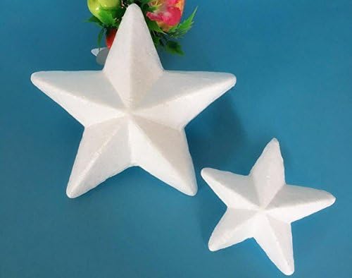 Welliest 50 komada 8cm bijeli zvjezdica u obliku zvijezde u obliku pjene Diy Craft Party Dekoracija