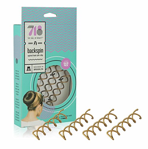 718 - Beauty Backspin spiralna igla za kosu, Easy & amp; fast Bun Maker Twist Screws - igla za kosu za