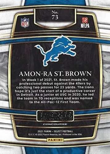 2021 Panini Odaberite 73 Amon-Ra St. Brown Concourse Detroit Lions Rc Rookie NFL fudbalska trgovačka