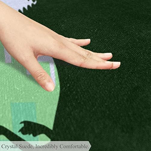 Llnsupply 4 ft ruga s niskom pilom rugom, monstrum zelena crna beba puzeći podne prostirke igrati pokrivač