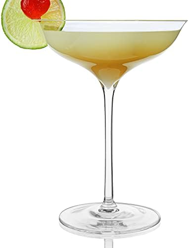 Coupe naočare za koktele Set od 4-elegantne kupe naočare za šampanjac – velike martini naočare za organizovanje