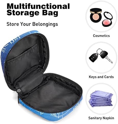 Period torba, higijenski ulošci torba sa zatvaračem Tampon torba za žene djevojke ženska Menstruacijska