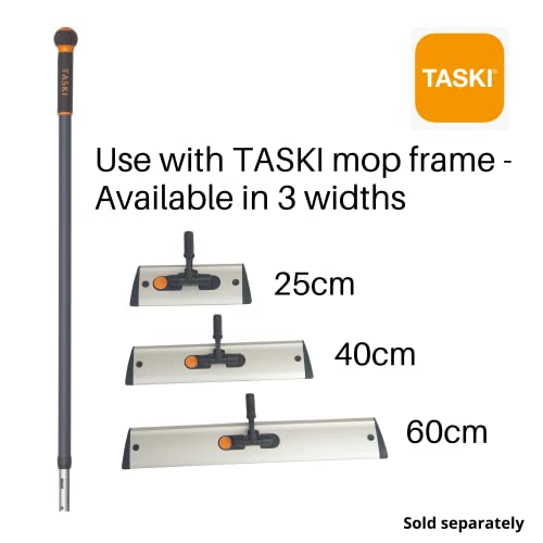 TASKI D7520277 JM Ultra Plus teleskopski mop Handle, komercijalne Kat mop Handle, čelik siva & narandža,