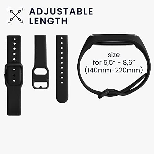 KWMobile Watch Band kompatibilan sa Samsung Galaxy Fit 2 - Watch Band zamjenski silikonski remen - crni