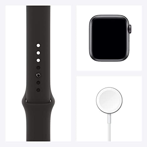 Apple Watch SE-prostor siva Aluminijska futrola sa crnim sportskim bendom