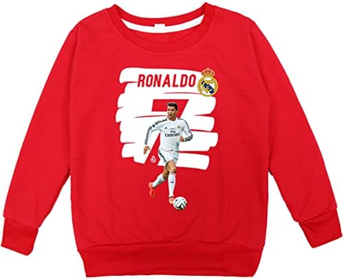Benlp libister Kids Crewneck Cristiano Ronaldo duks-casual zimski vrhovi dugih rukava pamučna dukserica za dječake