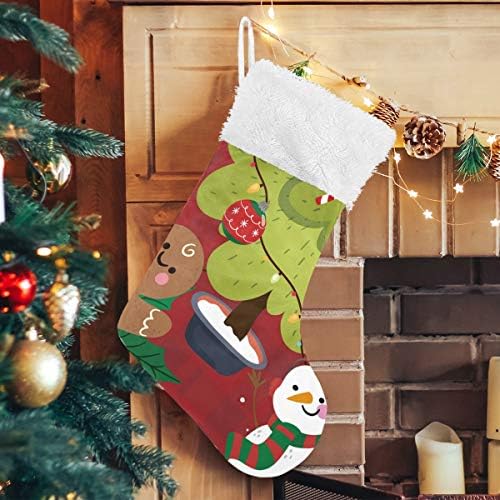 Pimilagu Happy Božićni medenjak moći sa snjegovinskim božićnim čarapama 1 paket 17.7 , viseći čarape