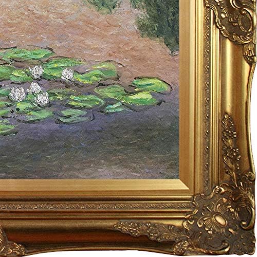 La Pastiche ukrašene Claude Monet uokvirena ručno oslikano ulje na platnu, 32 u x 28 u