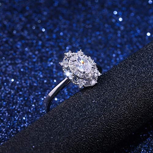 2023 Novi personalizirani metal full dijamantski mikroinlaid cirkon ženski prsten nakit poklon zabavni