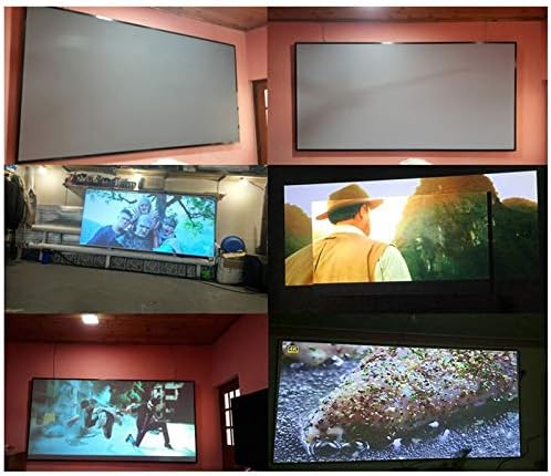 BBSJ 133 Prijenosni sklopivi ekran projektora 16: 9 metalni sloj otporan na svetlovni kućni film Reflection
