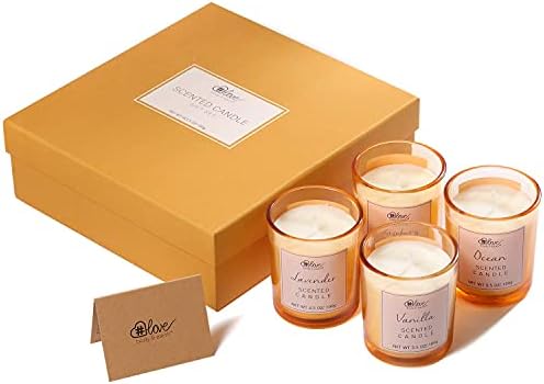 Svijeće Pokloni Set-mirisni set svijeća, sojine voske svijeće za olakšanje stres i uređenje