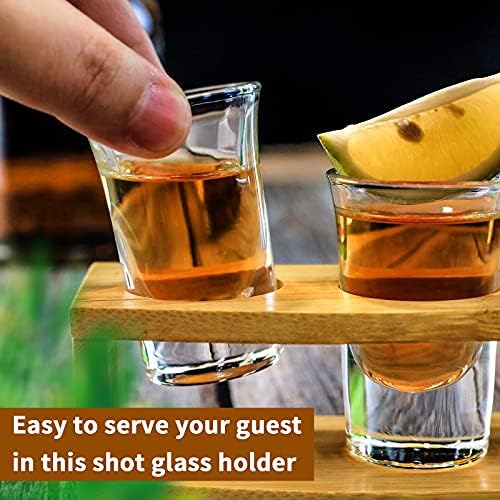 Shot Glass Set 0.5 oz/15ml 24kom clear Shot Glass Holder Set Mini Shot Glass savršen za zabavu, Bar, Klub,