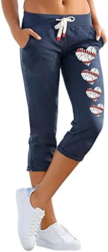Miashui Loose hlače za žene Elastični struk povremeni ženski uzorak Ispis Solid Bool Dukserice Žene Hlače Ležerne