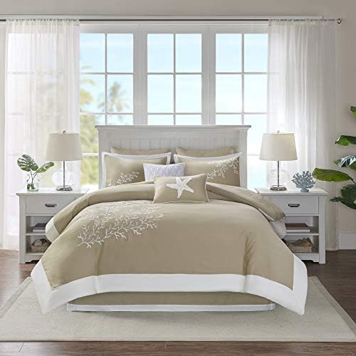 Harbour House Pamuk Komforter set-obalni okeanski septife dizajn sve sezone dolje alternativna posteljina sa odgovarajućim