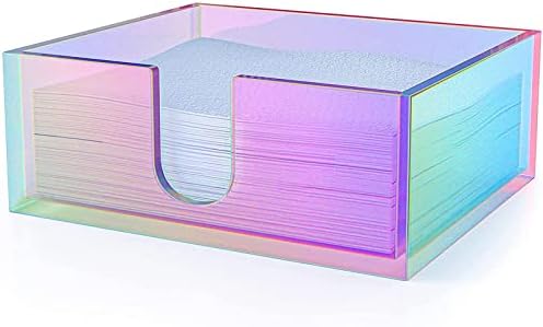Elegantni papir za nošenje salveta Iridescentna izdržljiva kvadratna kutija za akrilno tkivo za ured kupaonica