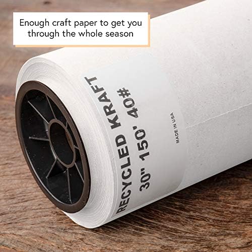 Bijeli kraft papir rola 30 za 150 stopa - izrađen u USA obrtnog papira - bijeli papir za omotavanje - papir