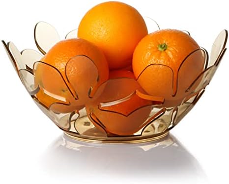 Nutriups Rustless Bowl voća, košara u obliku petala za kuhinju, čvrste plastične ukrasne zdjele za kućni dekor,