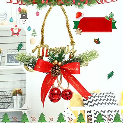 Rocott Božićno zvono Pribor Privjesak Mall Božićno drvce Božićni vijenac Viseći luk Zlarni ukras Zlatni Rim Božić