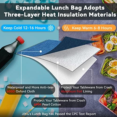 Jiltlu izolovana torba za ručak Dječaci Djevojčice djeca proširive torbe za ručak Žene Muškarci višekratna