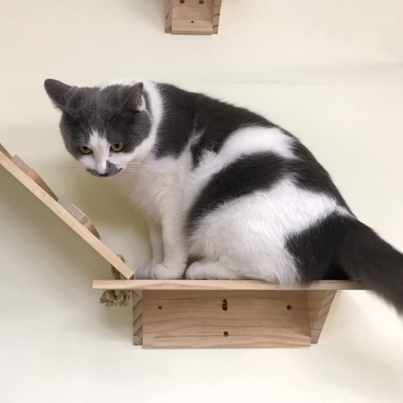 ZYZMH Cat Tree Cat penjački okvir za Stratch dasku drvena platforma za skakanje za mačke DIY namještaj za kućne