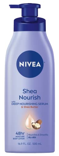NIVEA Shea Nourish losion za tijelo, losion za suhu kožu sa Shea maslacem, bočica pumpe 16.9 Fl oz