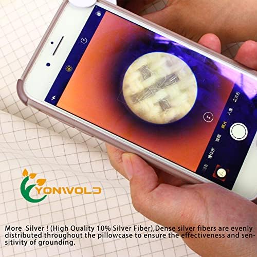 Yonwold organski uzemljenje 10% srebrni pun / dvokrevetni za spavanje u krevetu sa najsigurnijim prizemnim adapterom