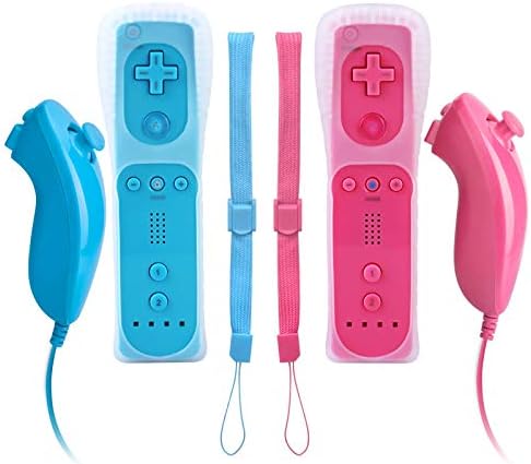 Daljinski upravljač za Wii Nintendo, Vinklan Wii Remote i Nunchuck kontrolere sa silikonskim futrolom