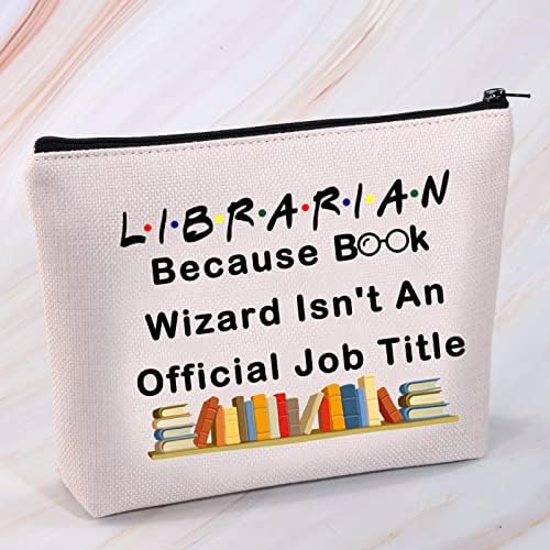 MniGiu bibliotekarka kozmetička torba za šminku Ljubavar za knjige poklon bibliotekarka jer čarobnjak za knjige