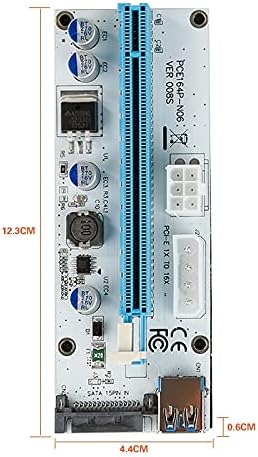Konektori 008S PCIe 1x do 16x Express Riser Card Grafički PCI-E RISER Extender 60cm USB 3.0 kabel SATA do