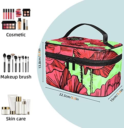 Cvjetna cvjetna putnička torba za šminku za šminku organizator kozmetička torba za kozmetiku, toaletne potrepštine, četke