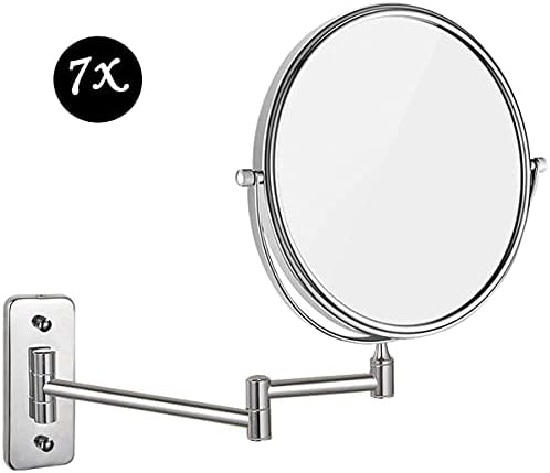 LIANXIAO - ogledalo za šminkanje ogledalo za kupatilo, okruglo ogledalo za šminkanje, prenosivo za