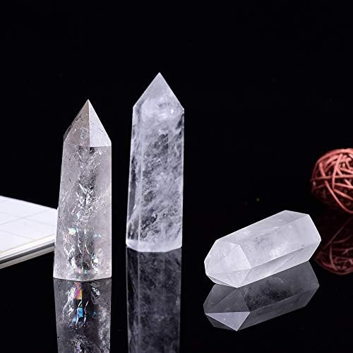 Runyangshi prirodni set ljekozrijevanja 2 Clear Quartc Crystal Wind, 2 -2.4 6 Faced Jednočasni kristalni