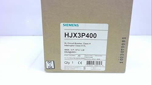Siemens ITE 400 AMP prekidač HJX3P400 600 VAC uključuje 1 set nosača