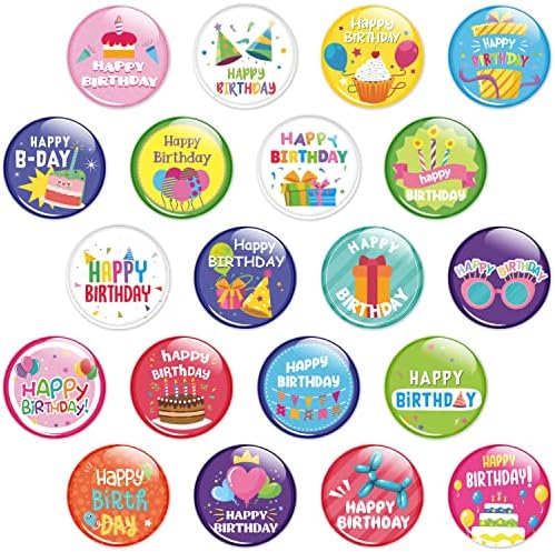 40 komada Sretan rođendan PIN za gumb za rođendan za sretan rođendan tipke za bo gumbe za povratak u školsku