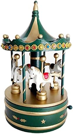 KLHHG drveni klasični muzički karusel muzička kutija slatki božićni ukrasi (boja: c, veličina